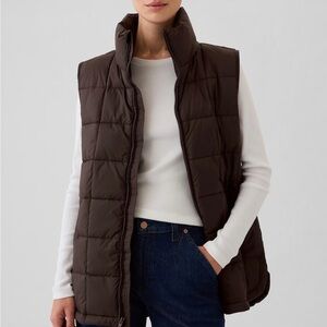 GAP VEST JACKET WATER BROWN